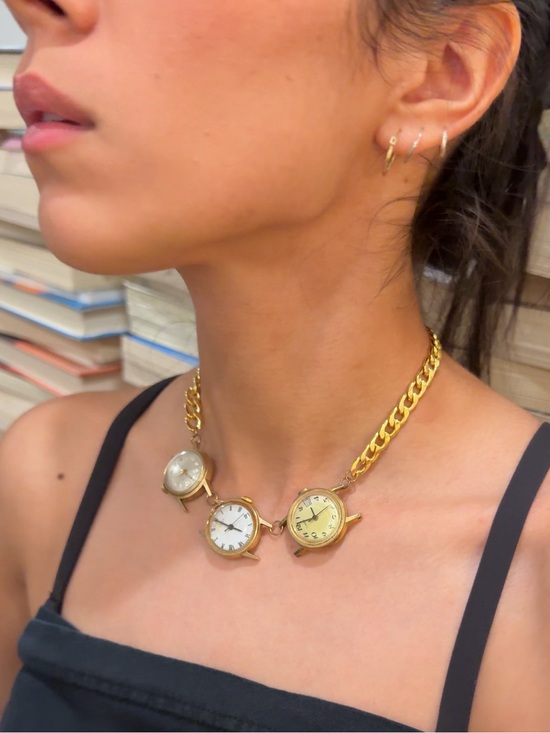 Vintage Jewelry - Reworked Handmade Vintage Watch Necklace